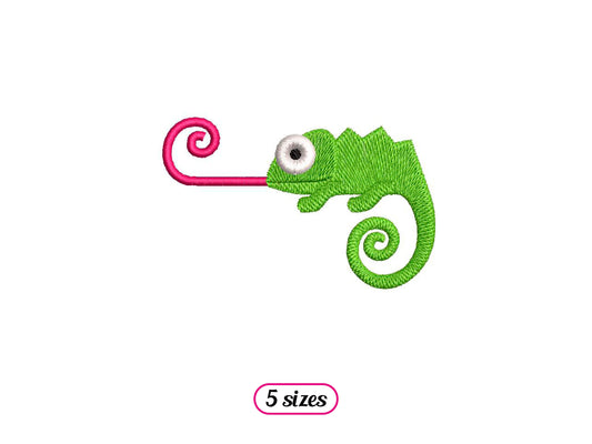Chameleon with Long Tongue