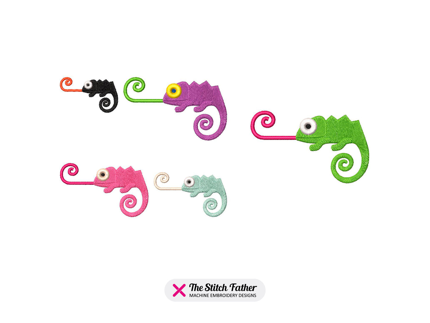 Chameleon with Long Tongue