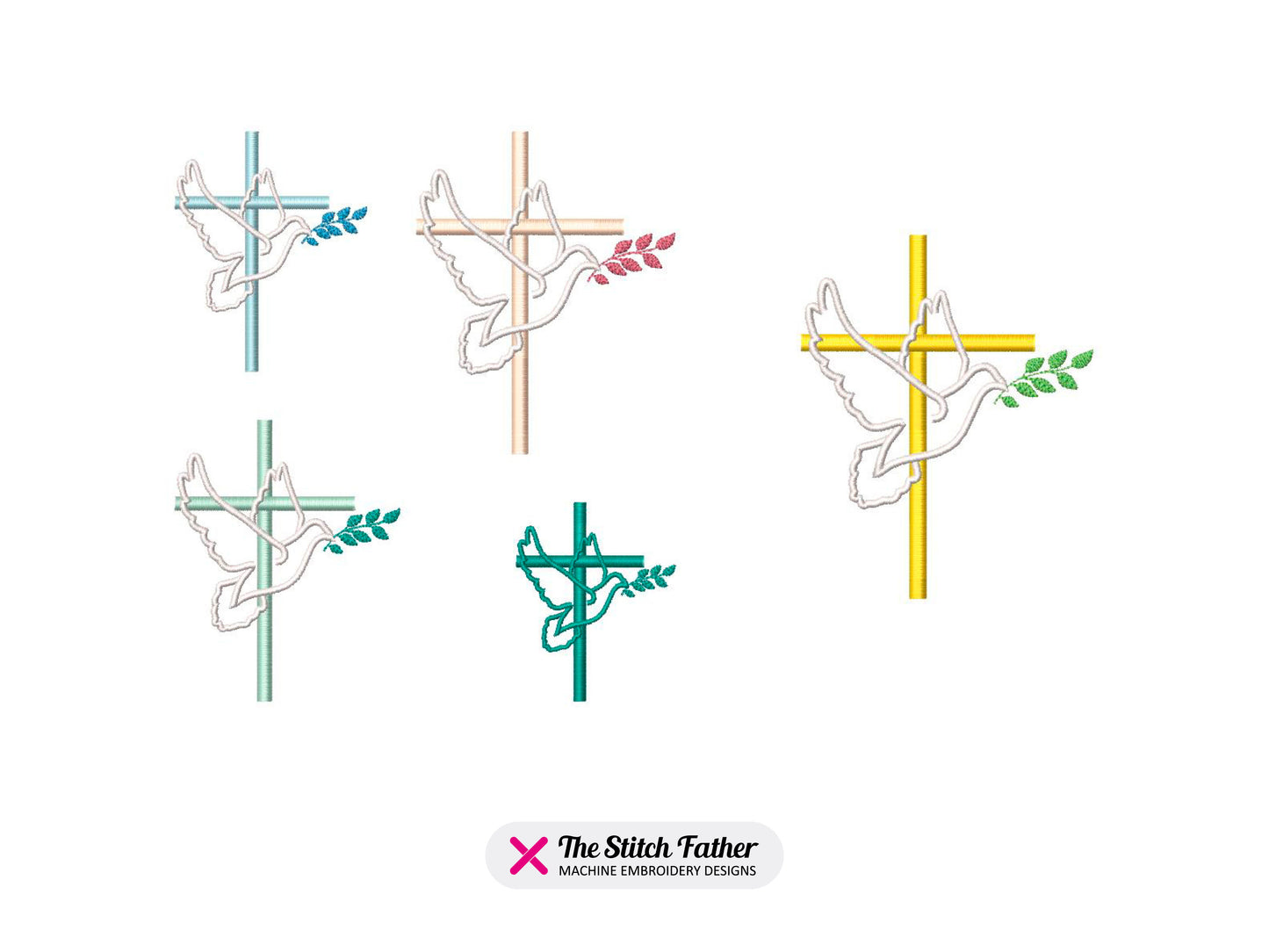 Christian Cross with Dove