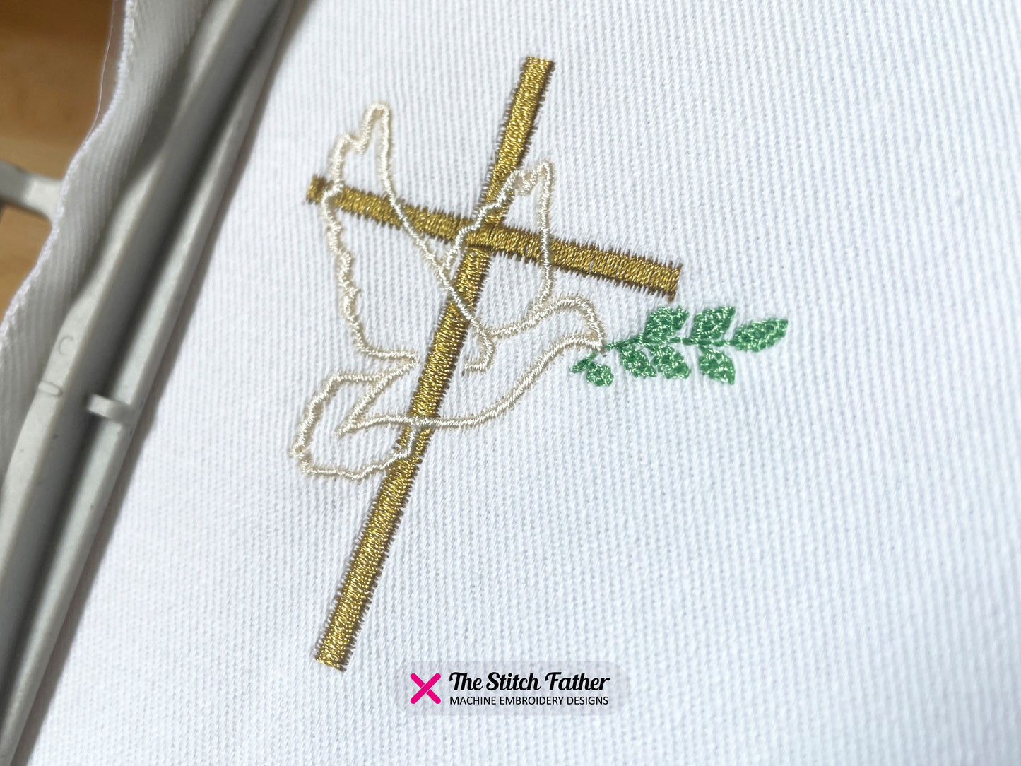 Christian Cross with Dove