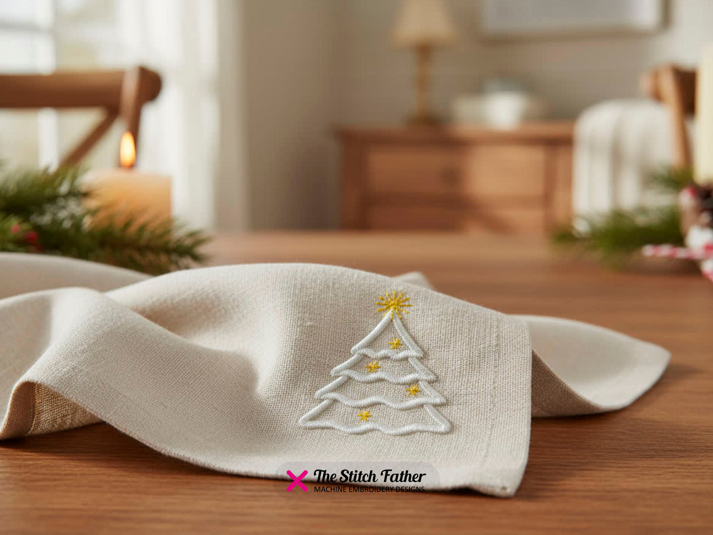 Christmas Tree with Linear Style