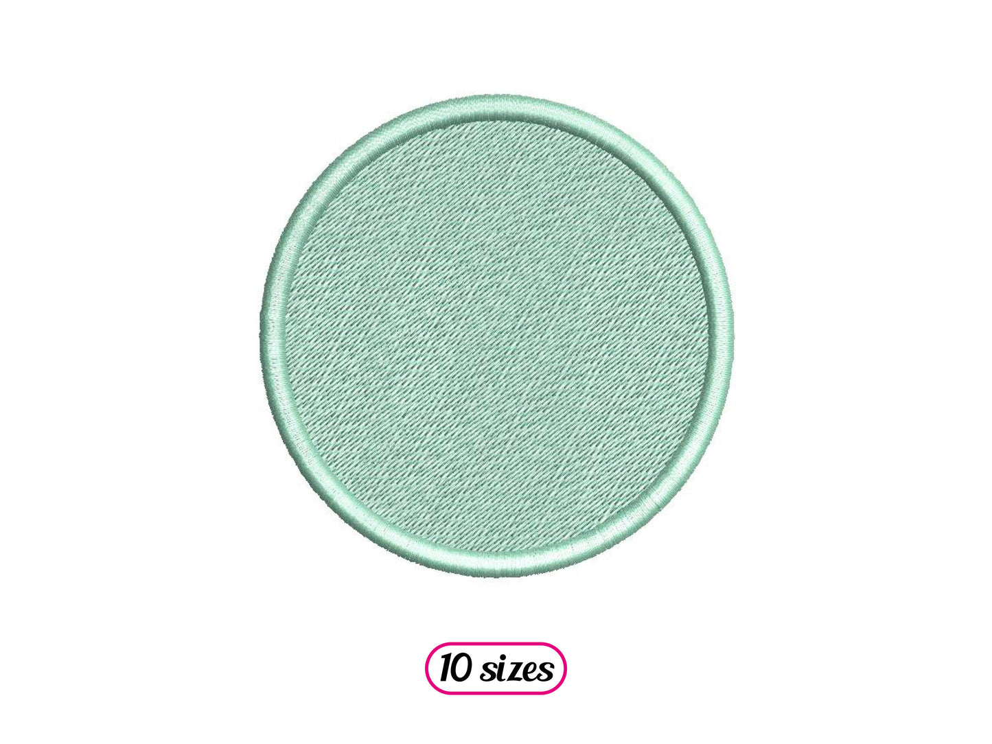 Satin Circle Frame Filled