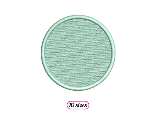 Satin Circle Frame Filled