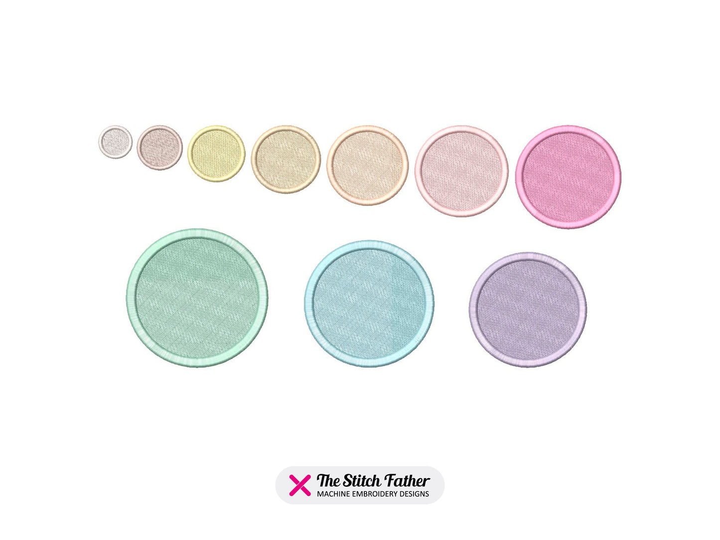 Satin Circle Frame Filled