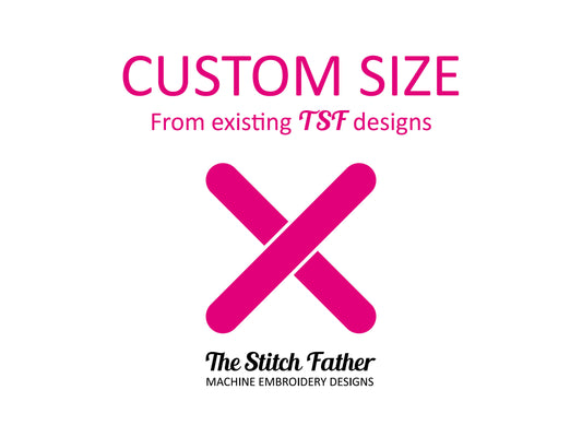 Custom Size Embroidery