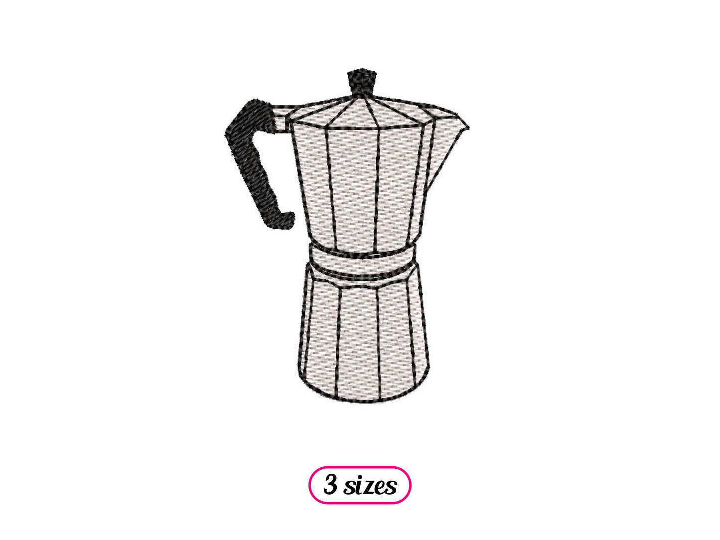 Italian Coffee Maker Fill Stitch