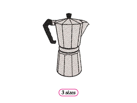 Italian Coffee Maker Fill Stitch