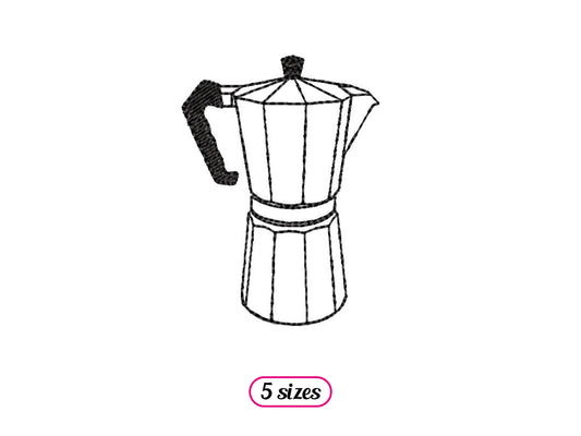 Italian Coffee Maker Outline