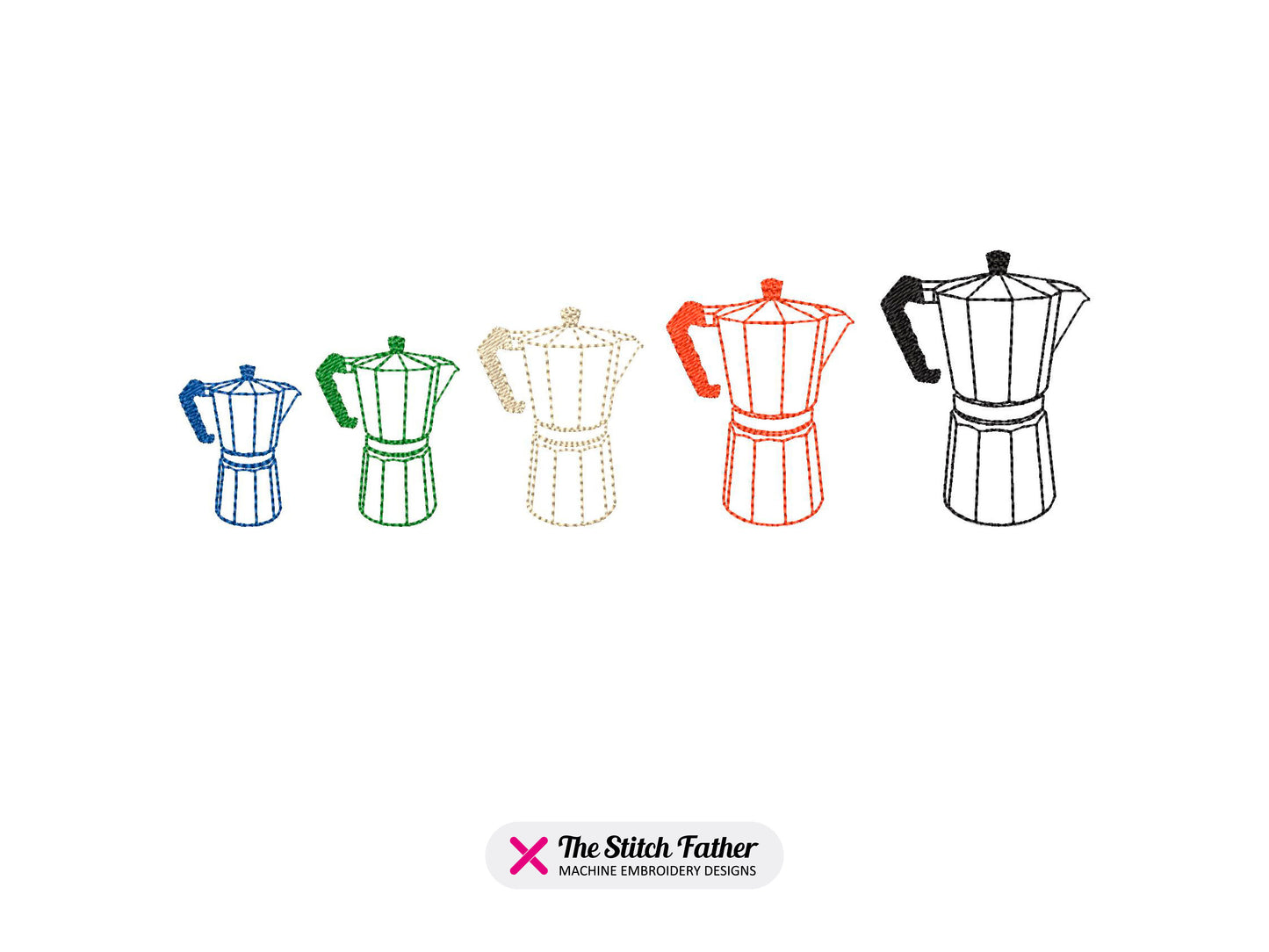 Italian Coffee Maker Outline