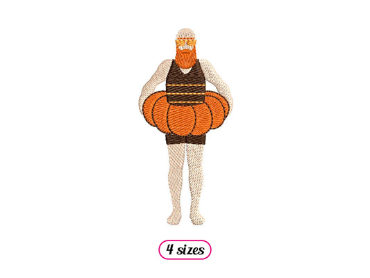 Funny Halloween Swimmer