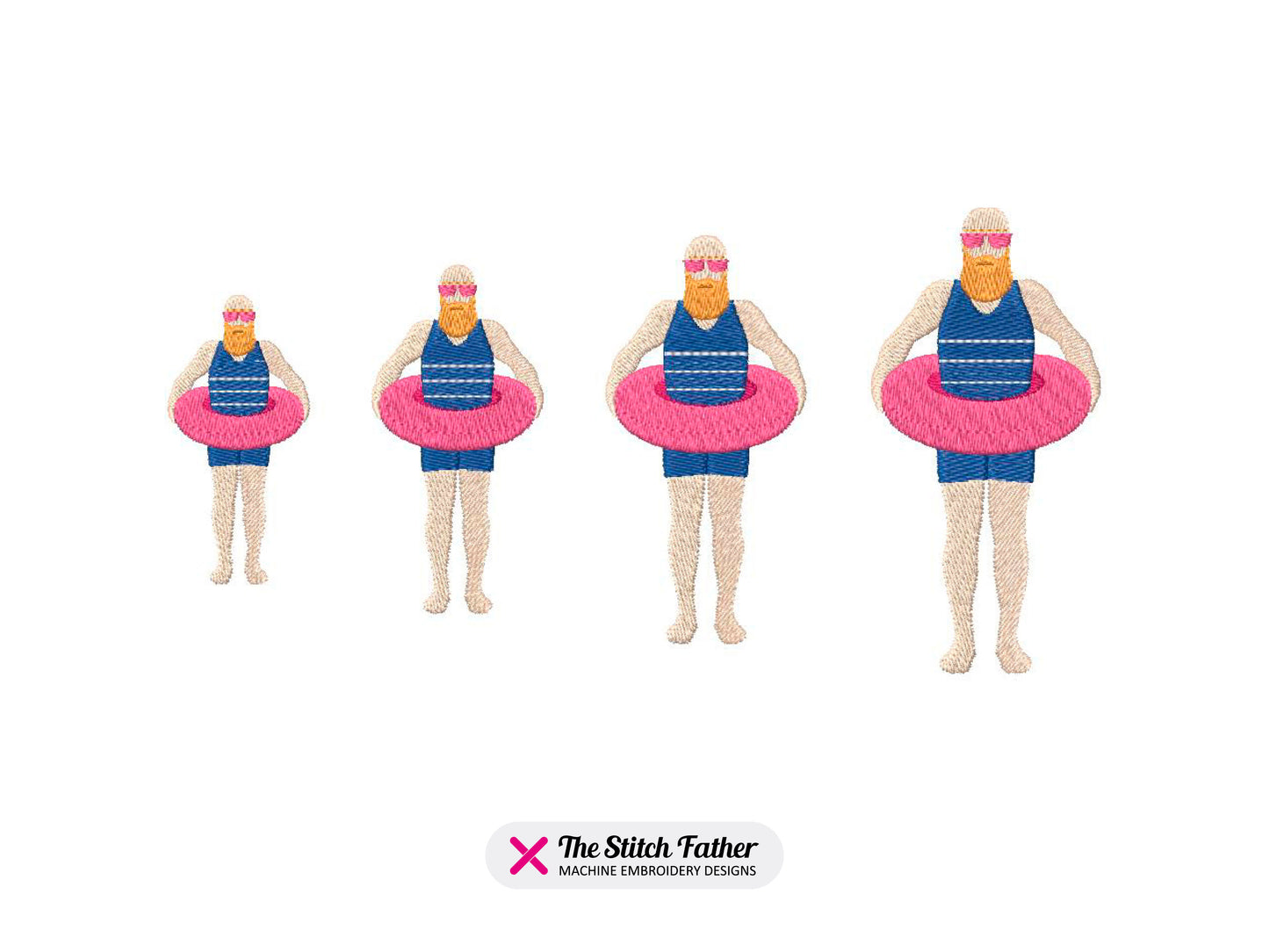 Funny Retro Swimmer