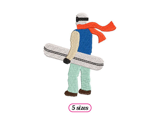 SNOWBOARDER STAND UP