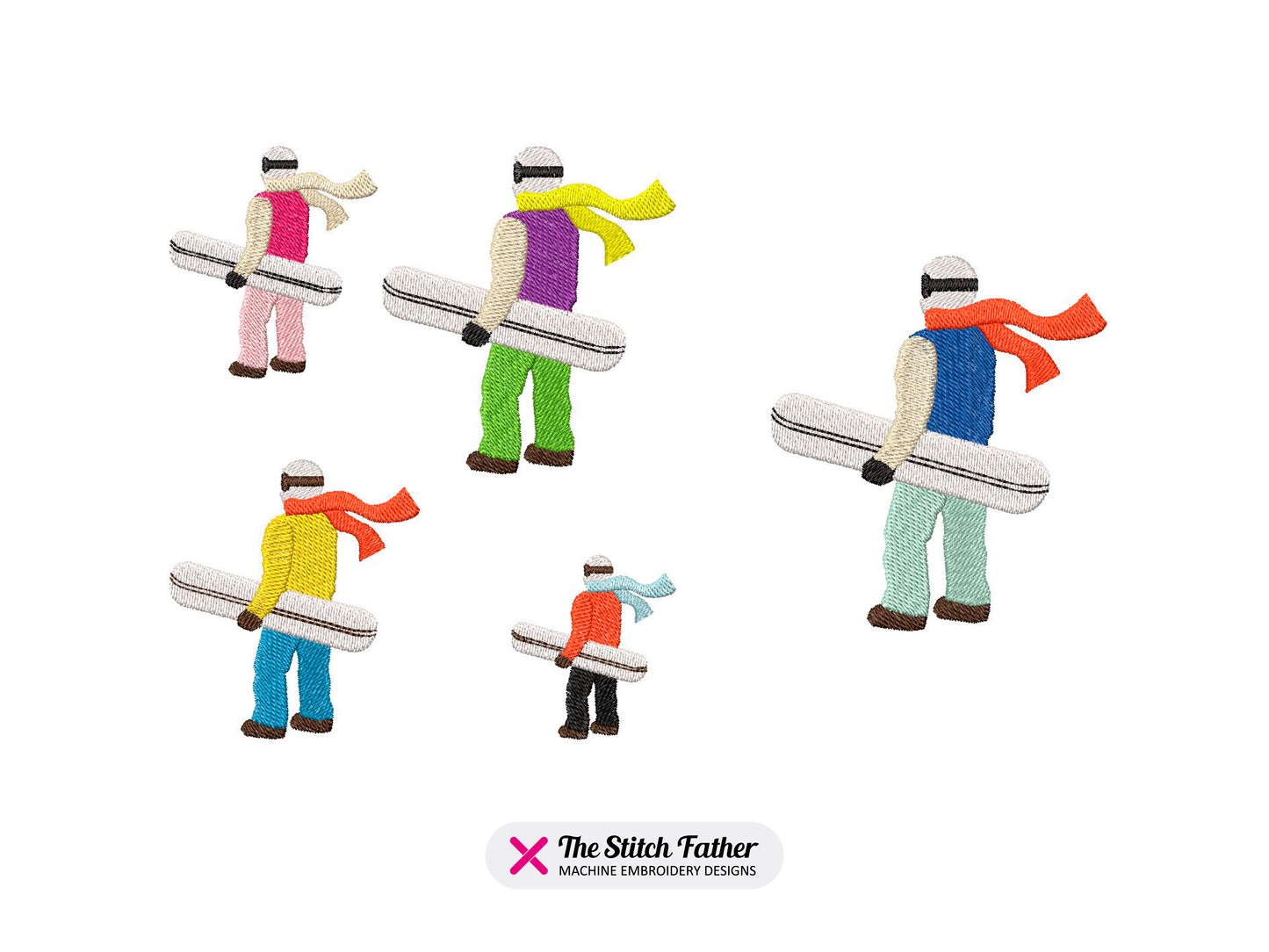 SNOWBOARDER STEHEN AUF