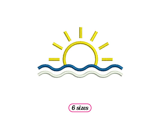 Sunset Logo Linear Style