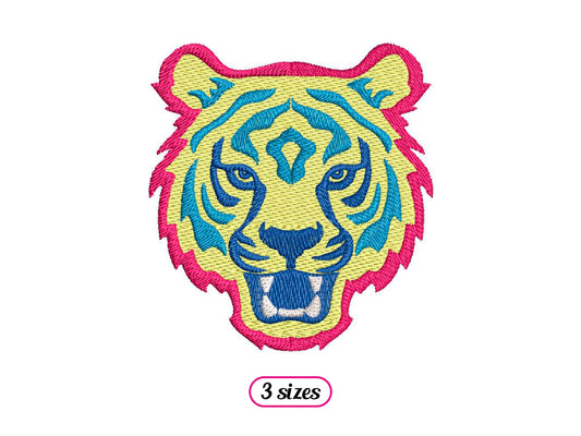 Colorful Tiger Head