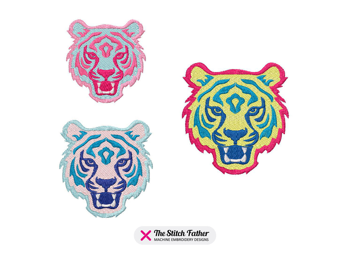 Colorful Tiger Head