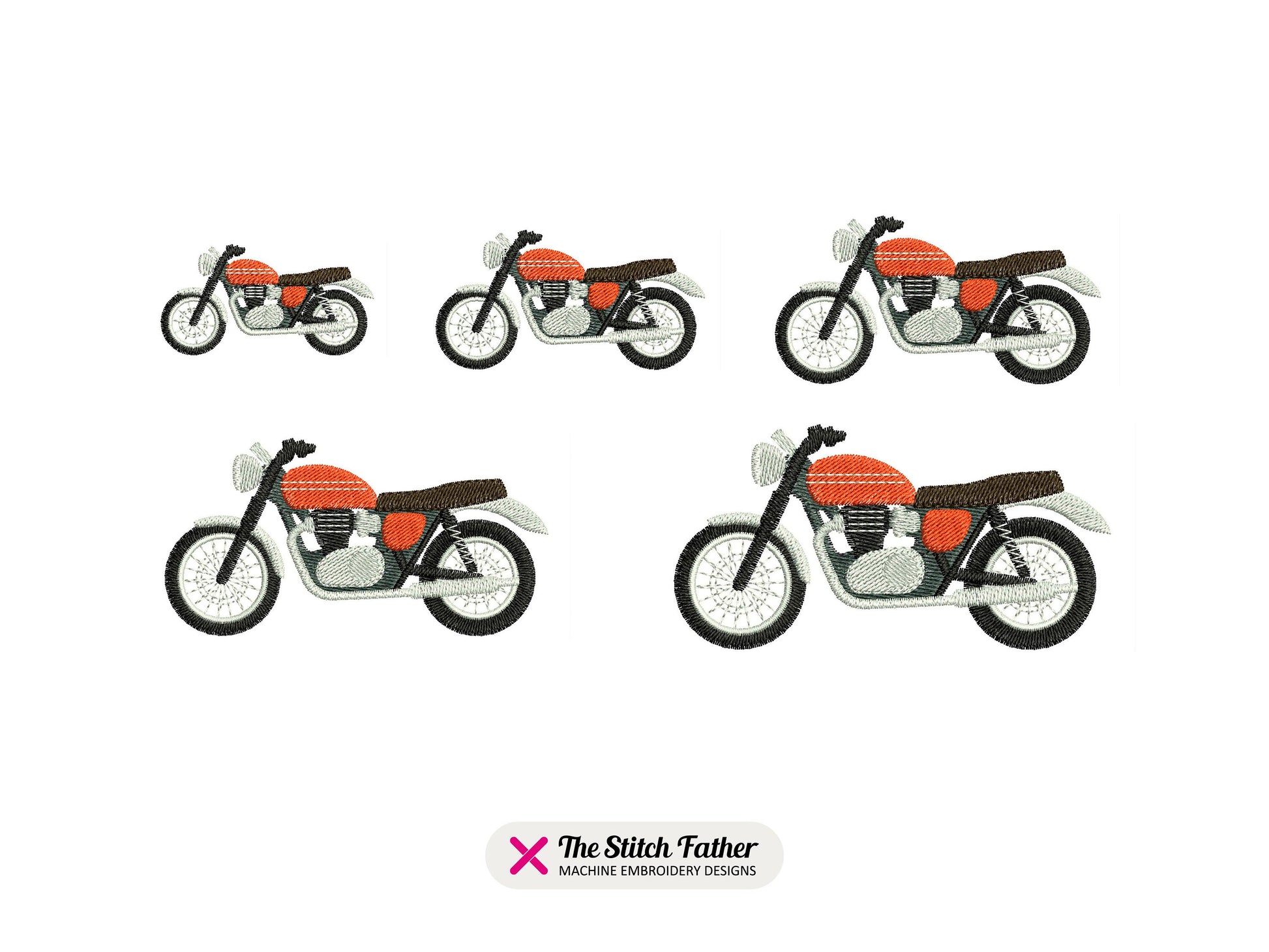 Realistic Retro Motorbike