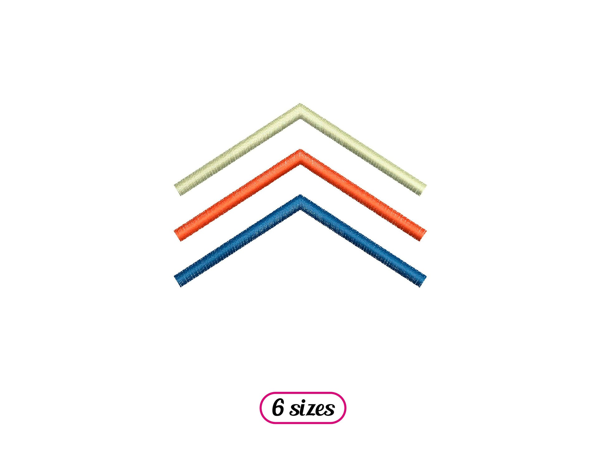 Tricolor Chevron Arrows