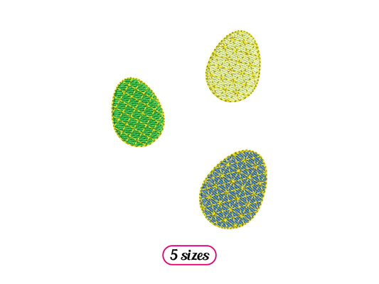Easter Eggs Machine Embroidery design - 5 sizes - INSTANT DOWNLOAD