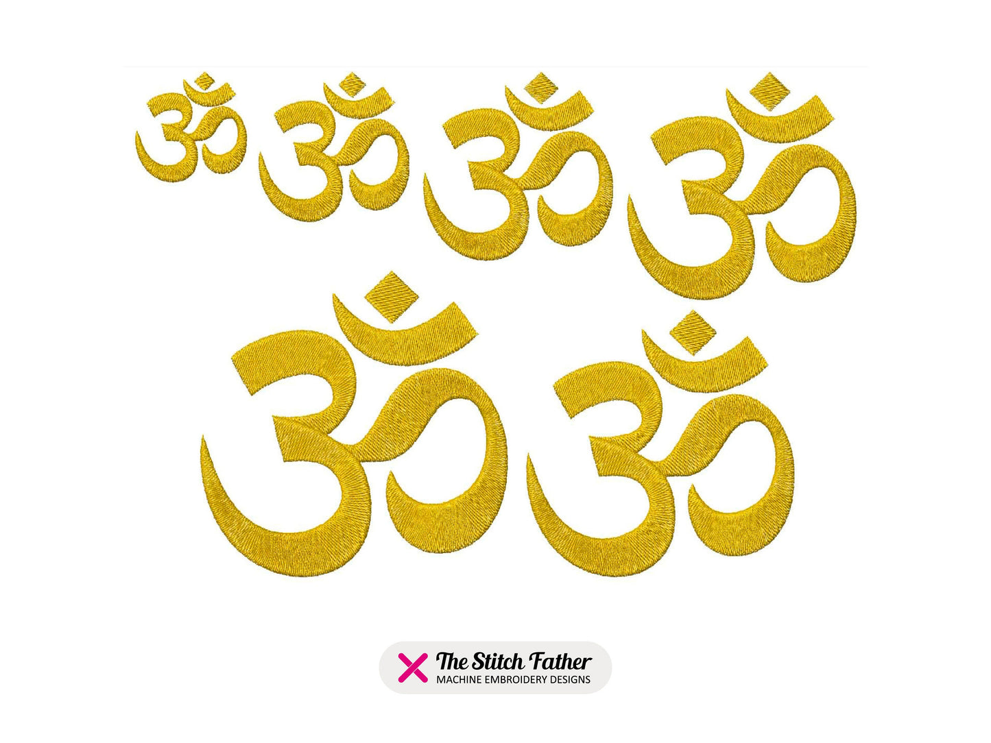 AUM Symbol Machine Embroidery design - 6 sizes - INSTANT DOWNLOAD