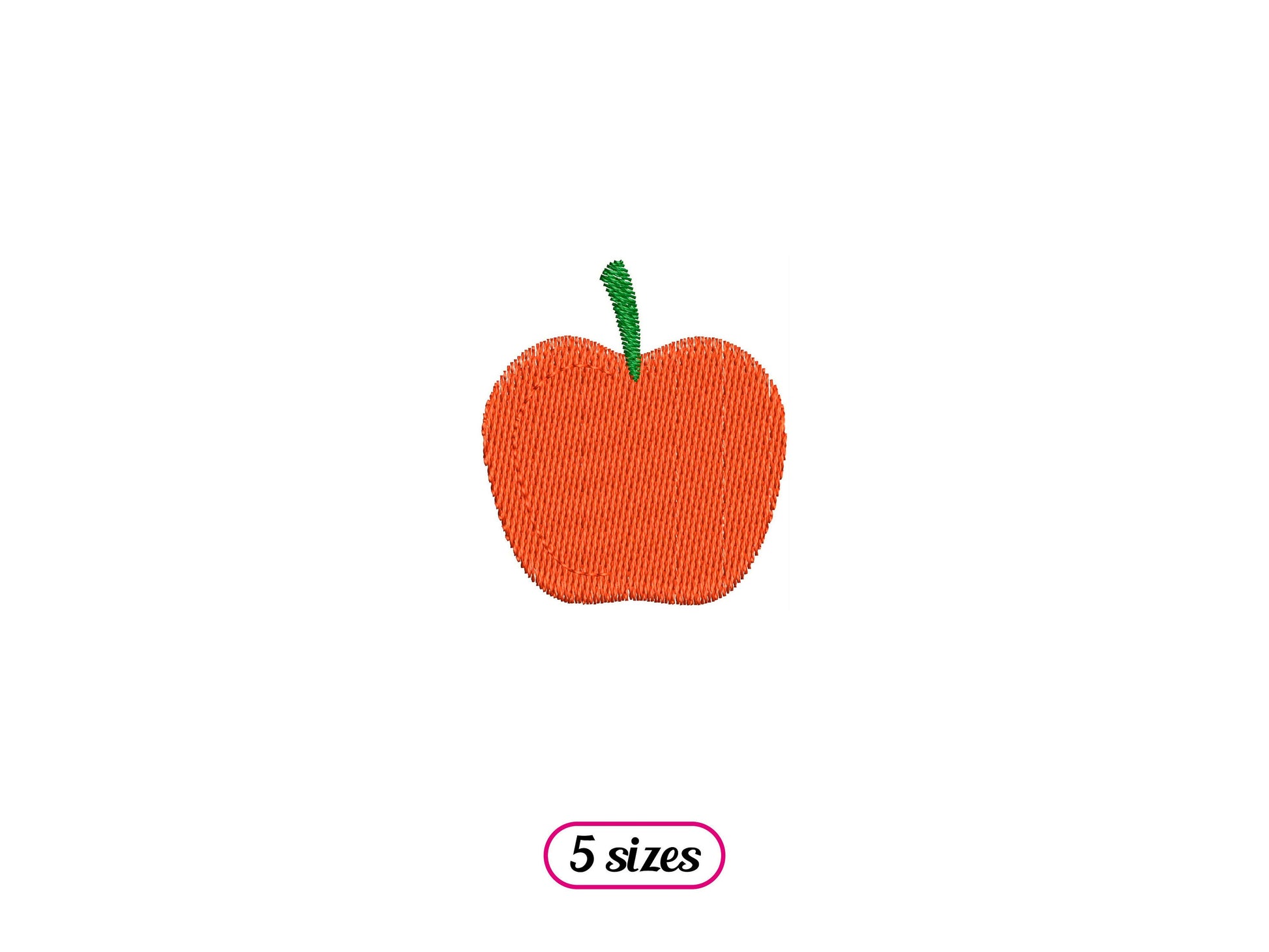 Mini Apple Fruit Machine Embroidery design - 5 sizes - INSTANT DOWNLOAD