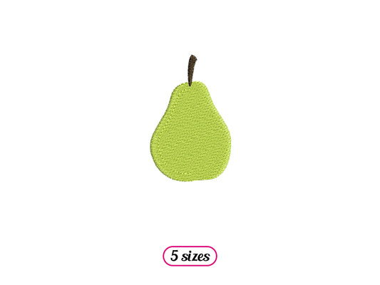 Mini Pear Machine Embroidery design - 5 sizes - INSTANT DOWNLOAD