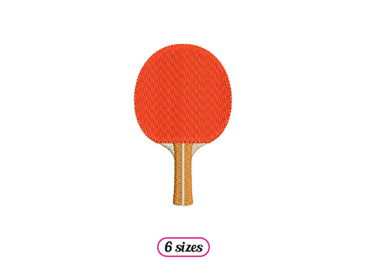 Table Tennis Paddle Machine Embroidery design - 6 sizes - INSTANT DOWNLOAD