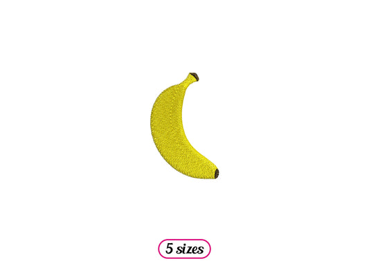 Mini Banana Machine Embroidery design - 5 sizes - INSTANT DOWNLOAD