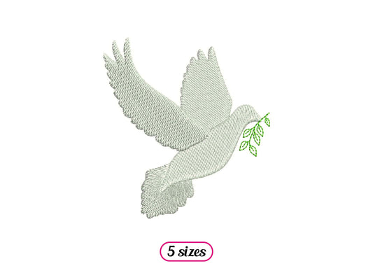 Dove of Peace Machine Embroidery design - 5 sizes - INSTANT DOWNLOAD