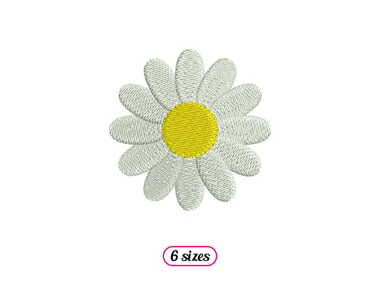 Daisy Flower Machine Embroidery design - 6 sizes - INSTANT DOWNLOAD