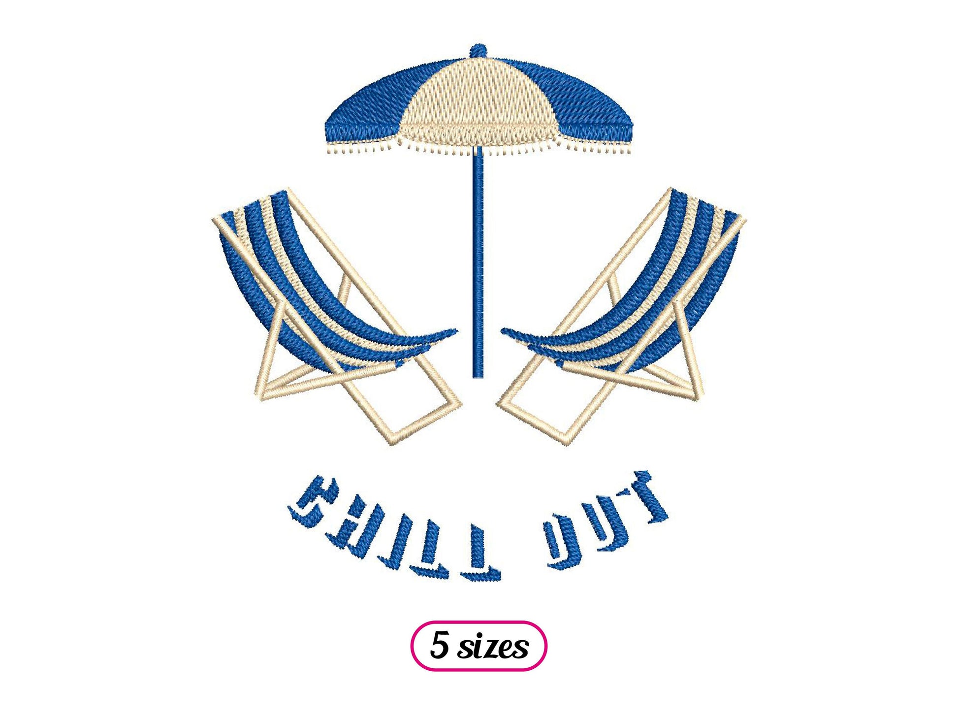 Beach Chairs Chill Out Logo