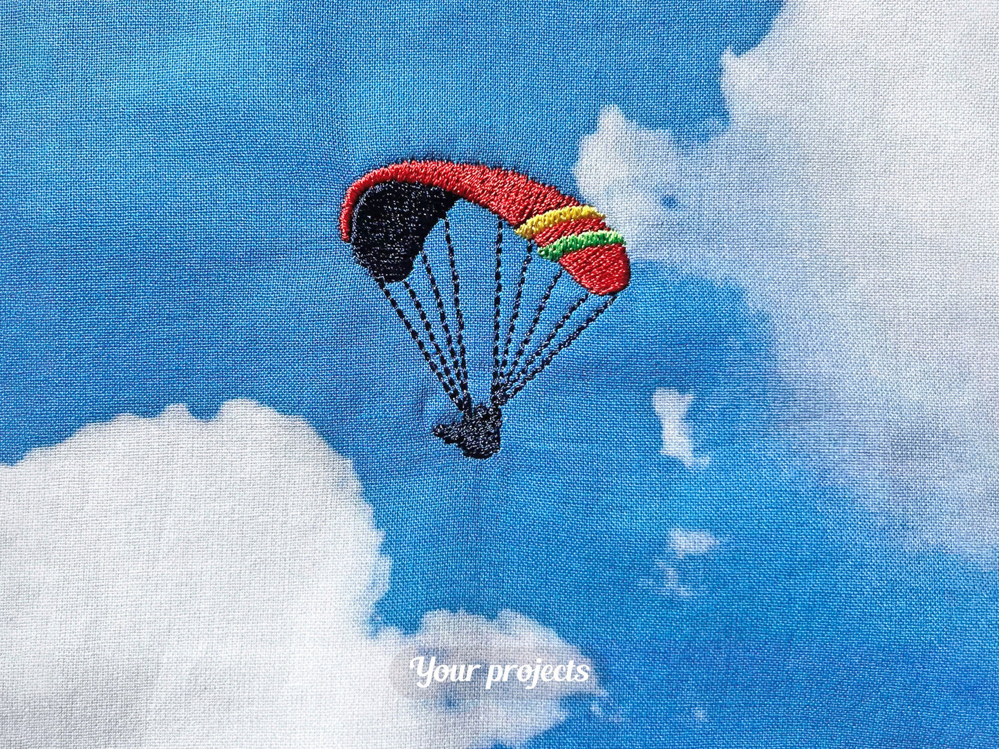Paraglider over Mountains