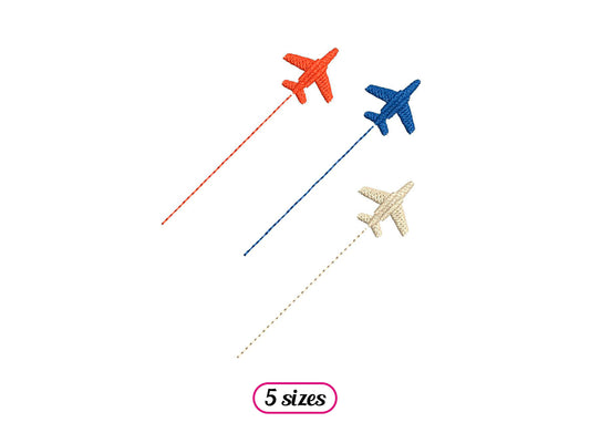 Planes Arrow Formation Machine Embroidery design - 5 sizes - INSTANT DOWNLOAD