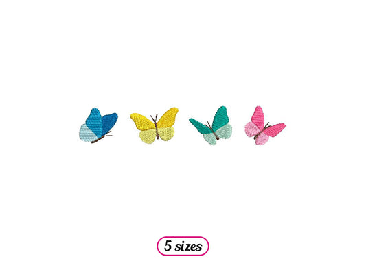 Butterflies Horizontal Layout Machine Embroidery design - 5 sizes - INSTANT DOWNLOAD