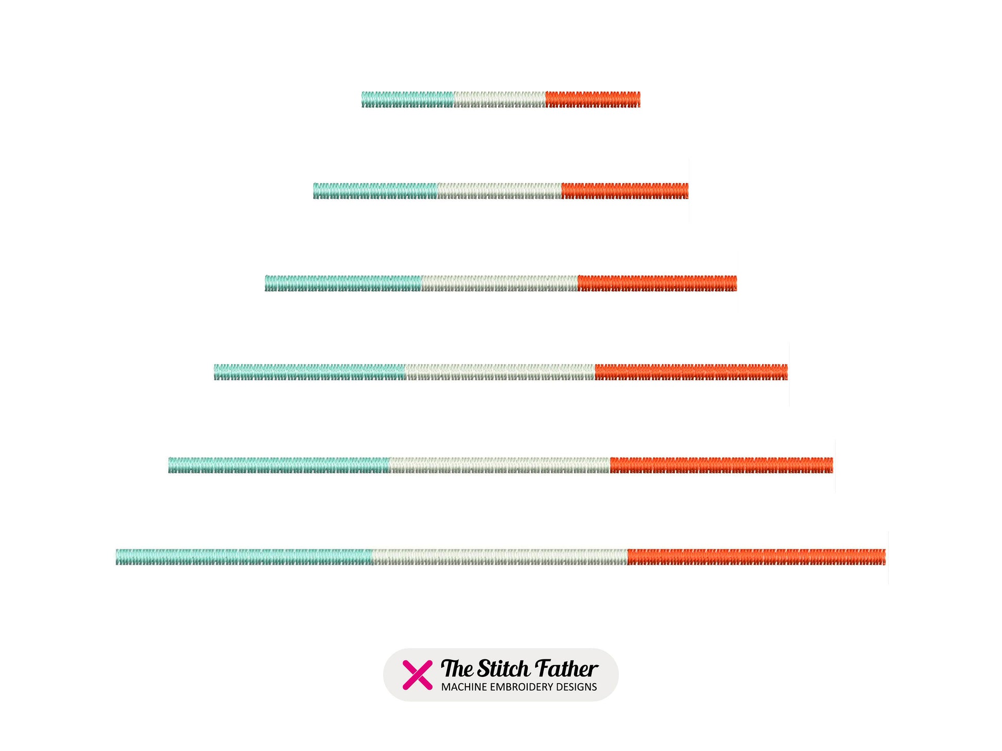 Horizontal Tricolor Line