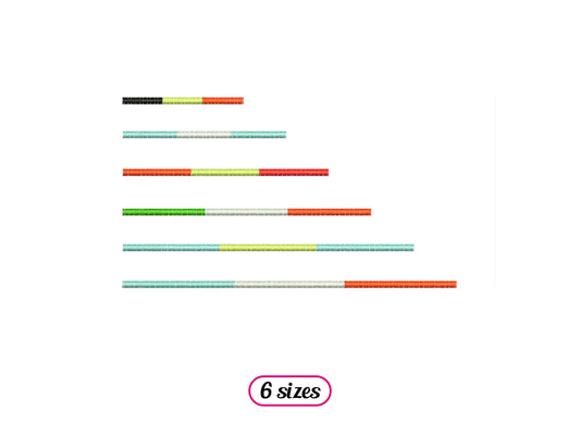 Horizontal Tricolor Line