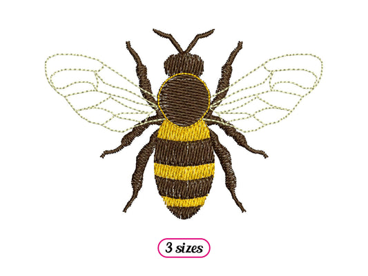 Mini Realistic Bee Wings Open