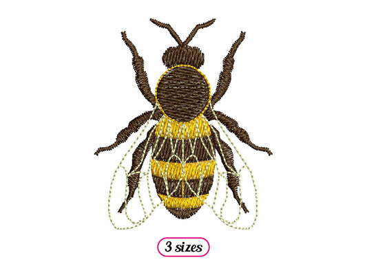 Mini Realistic Bee Top View