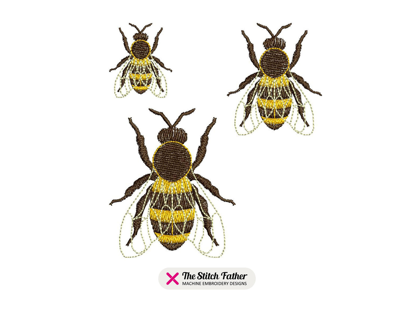 Mini Realistic Bee Top View