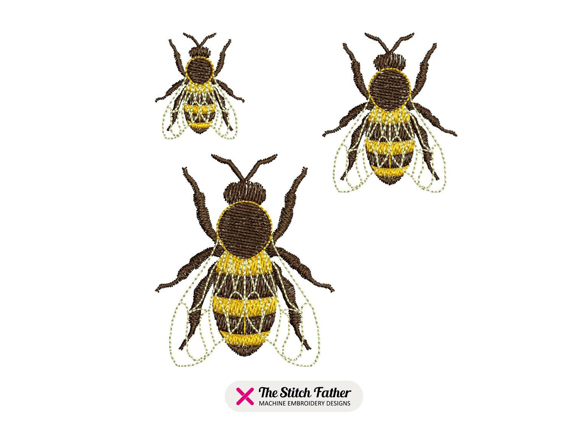 Mini Realistic Bee Top View