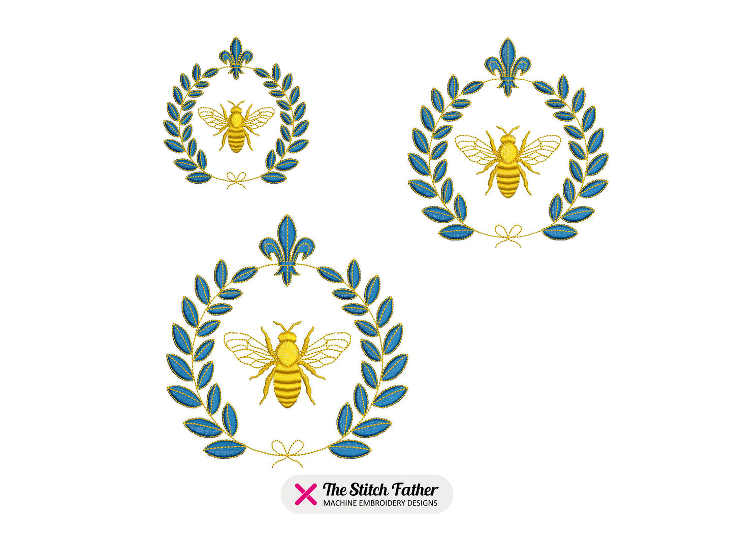 Bee with Laurel Wreath