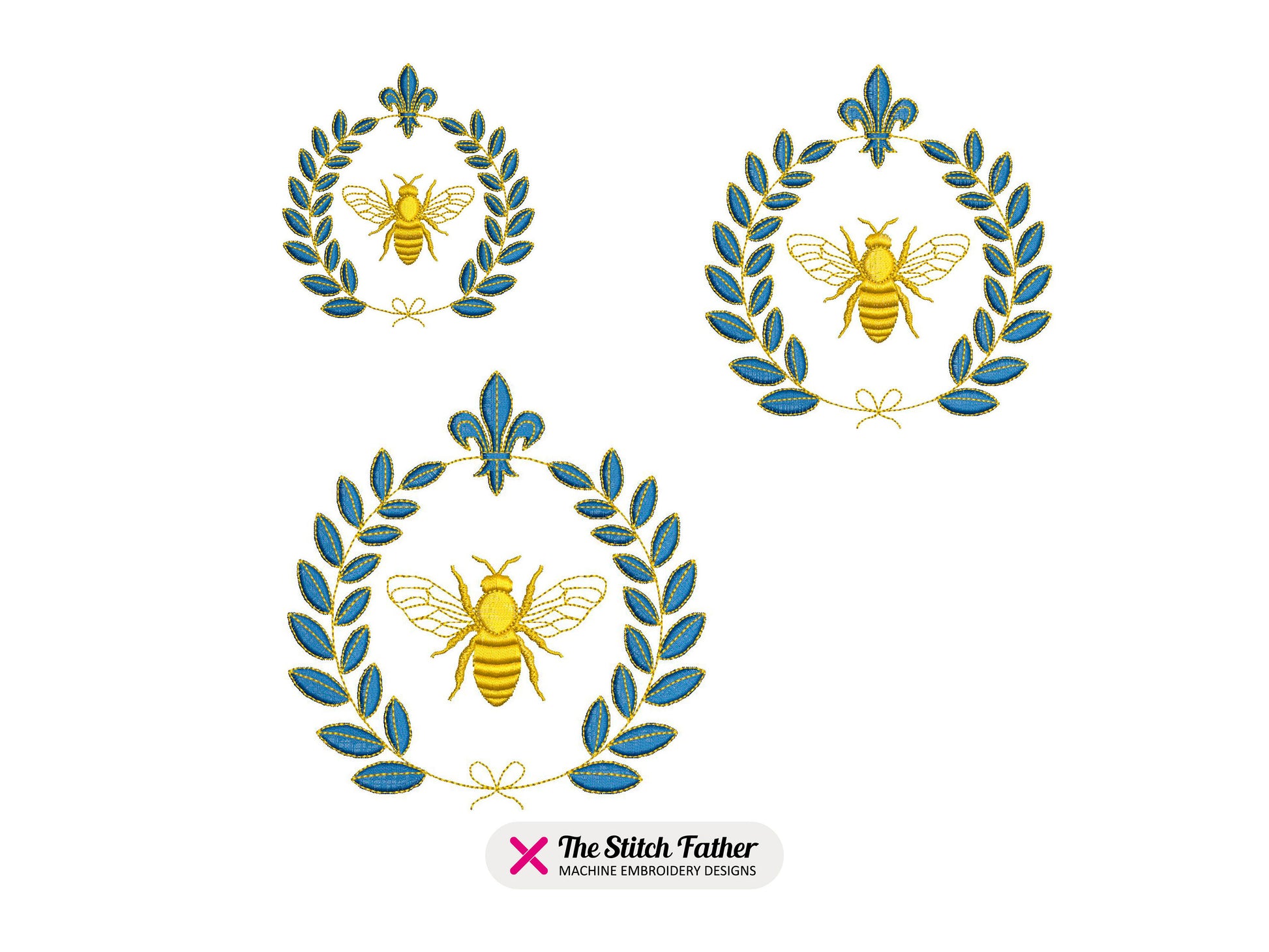 Bee with Laurel Wreath