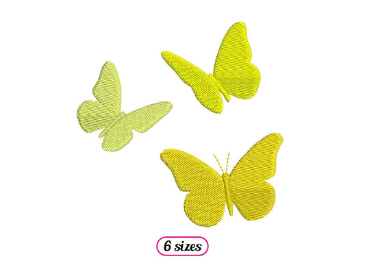 Flying Butterflies Silhouettes