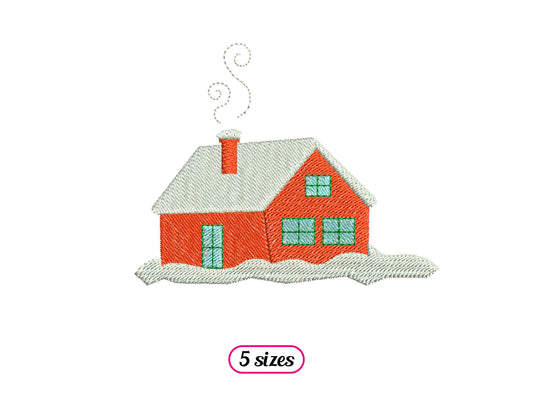 Snowy Mountain House in the Winter