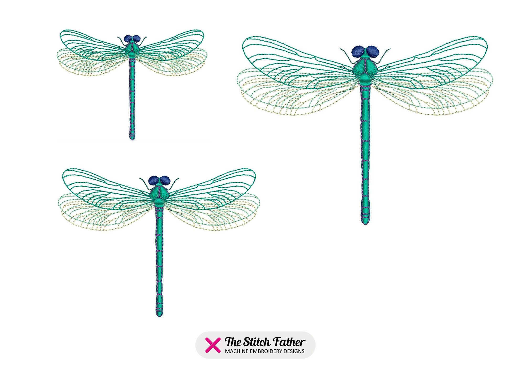 Realistic Dragonfly Top View