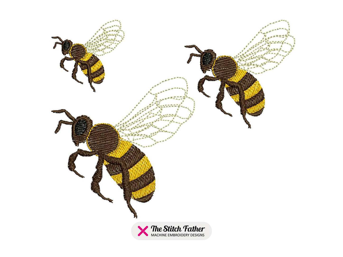 Mini Realistic Flying Bee Side View