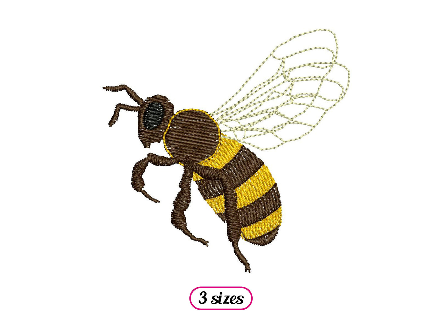 Mini Realistic Flying Bee Side View