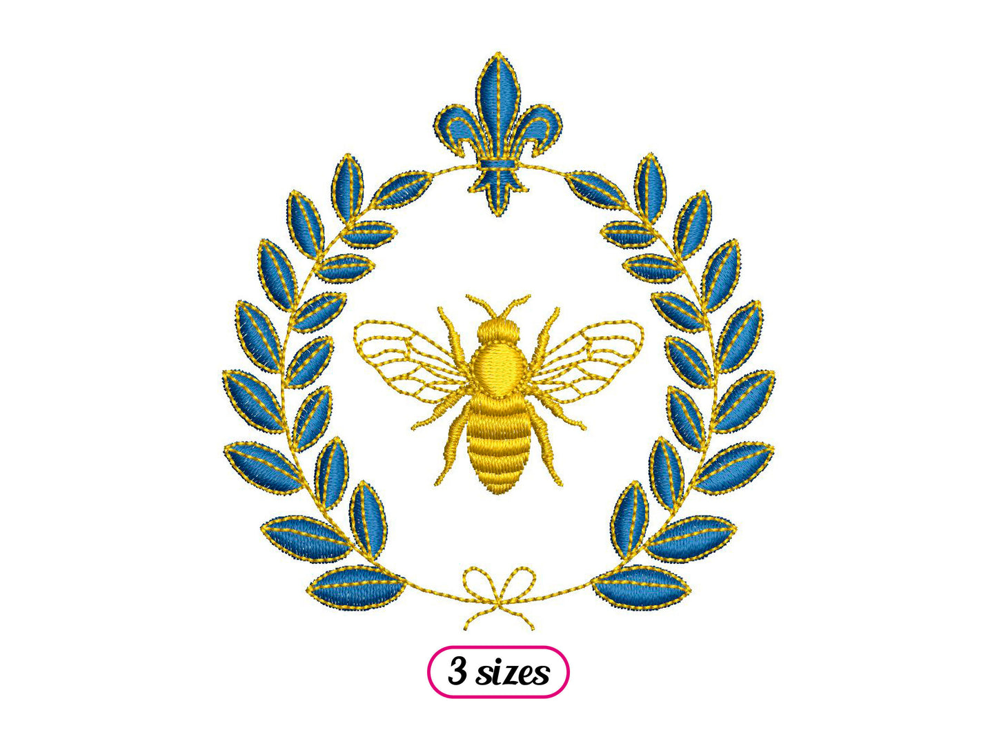 Bee with Laurel Wreath