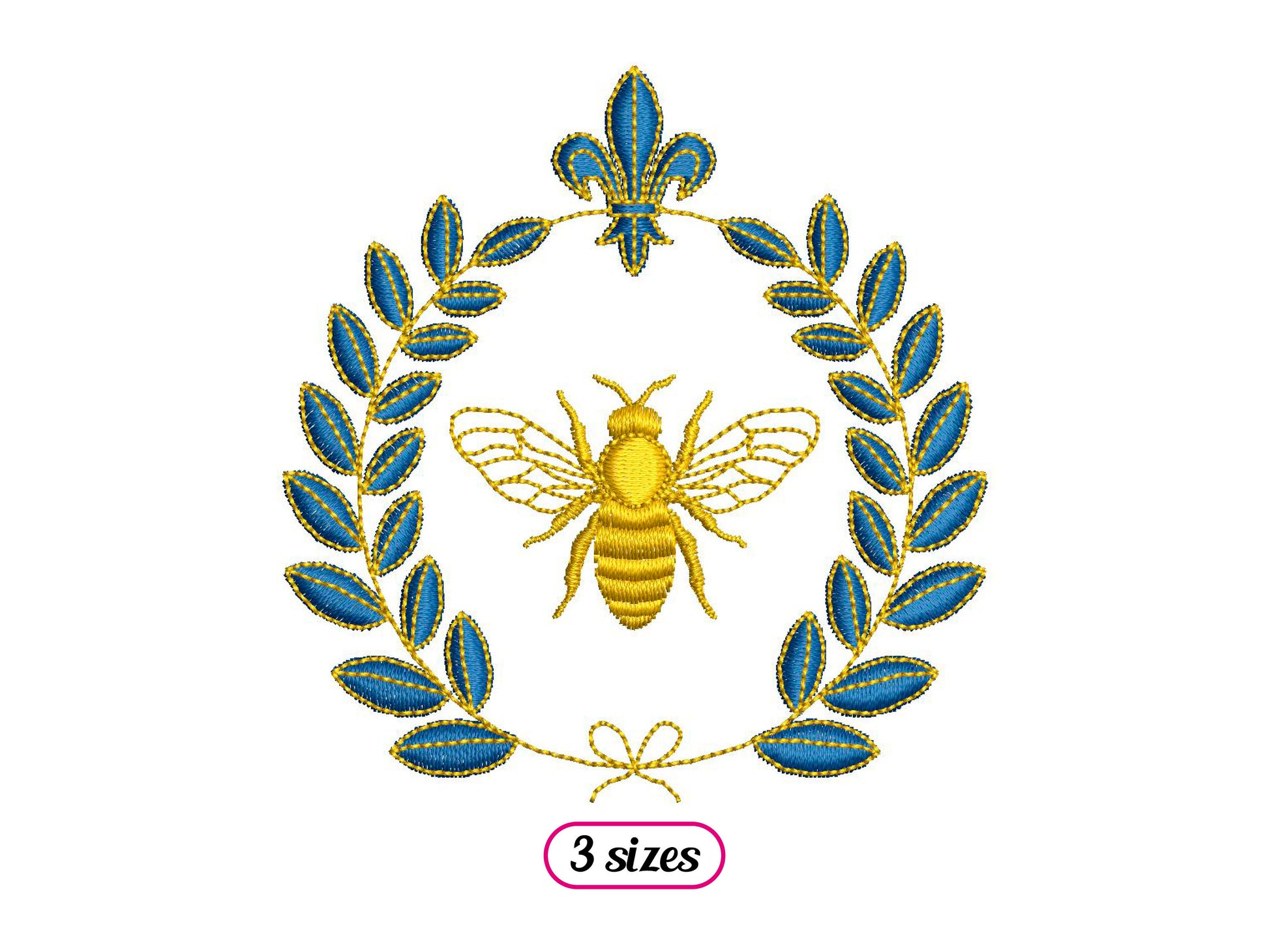 Bee with Laurel Wreath