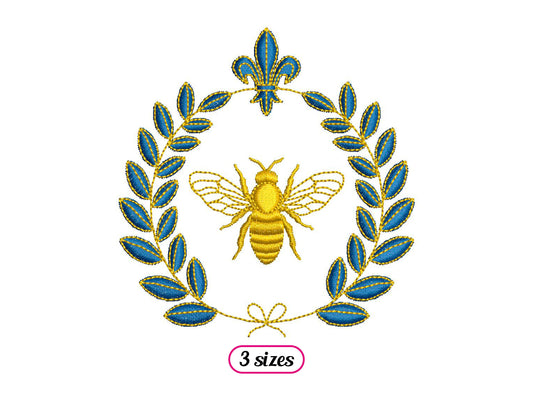 Bee with Laurel Wreath